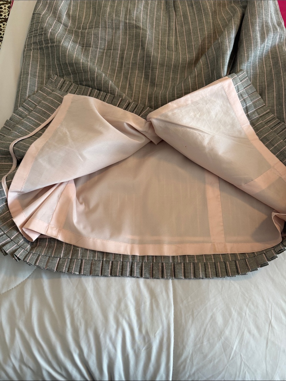 Etcetera Taupe Pinstripe Pencil Skirt - Picture 6 of 6